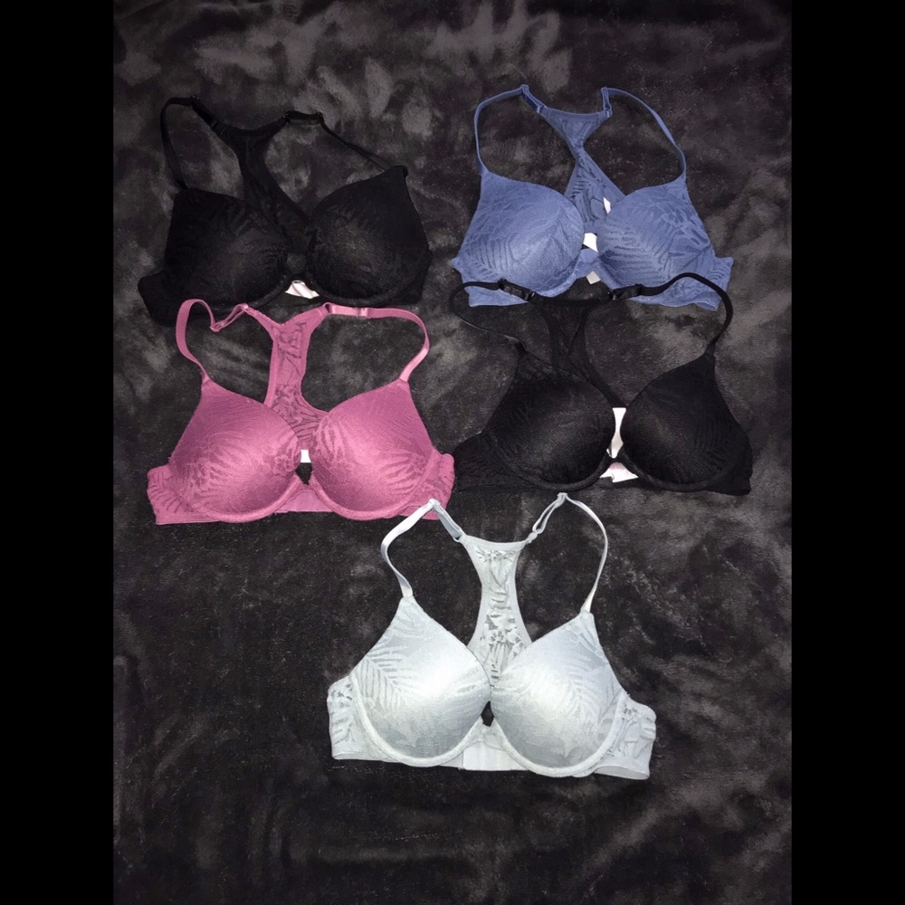 VS Pink Lace Push-up Bras